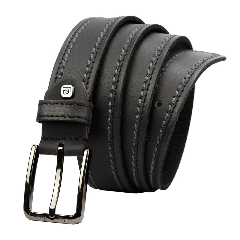 Pierre Cardin pasek do spodni skóra naturalna męski klasyczna klamra