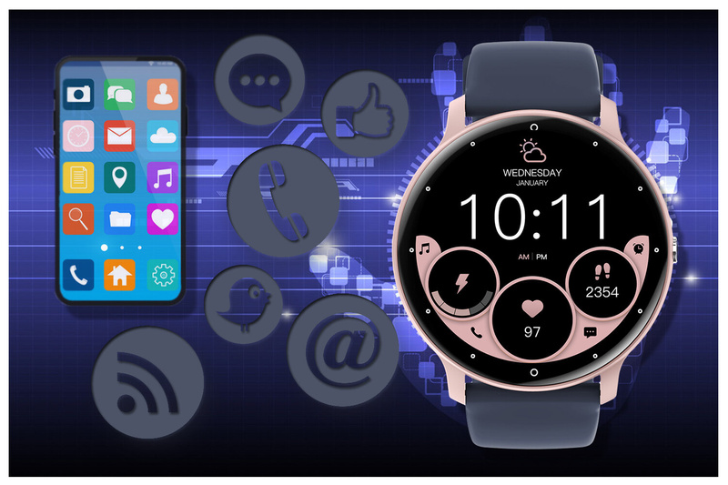 SMARTWATCH UNISEX GRAVITY GT1-7 PRO - ROZMOWY BLUETOOTH, DODATKOWY PASEK (sg027g)