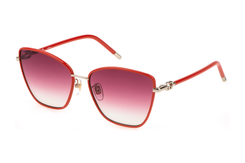 Okulary FURLA SFU692V580594. Okulary przeciwsłoneczne, Kolor czerwony. Kobieta.