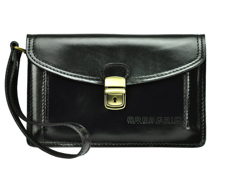 Saszetka męska z naturalnej skóry Gregorio 212