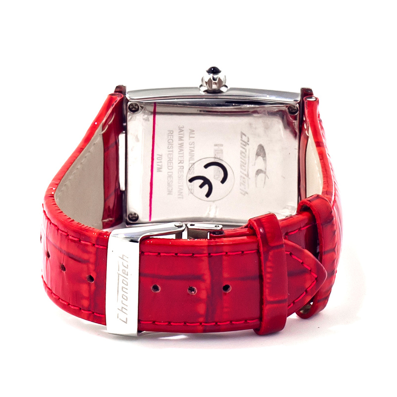 Zegarek CHRONOTECH CT7018M-05. Kwarcowy, Kolor czerwony. Unisex.