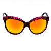 Okulary ITALIA INDEPENDENT 0092-ZEF-053. Okulary przeciwsłoneczne, Kolor czarny czerwony. Kobieta.