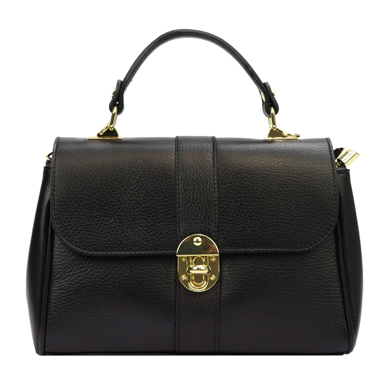 Luka Skórzana damska listonoszka z paskiem z organizerem torebka do ręki