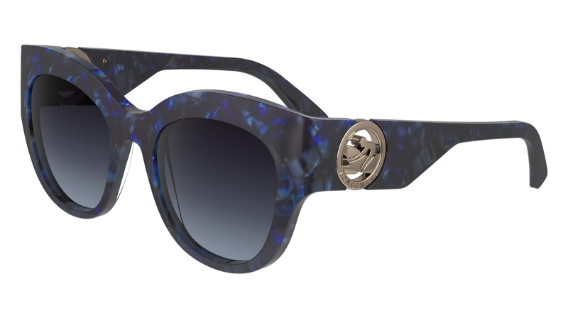 Okulary LONGCHAMP LO740S5220430. Okulary przeciwsłoneczne, Kolor niebieski. Kobieta.