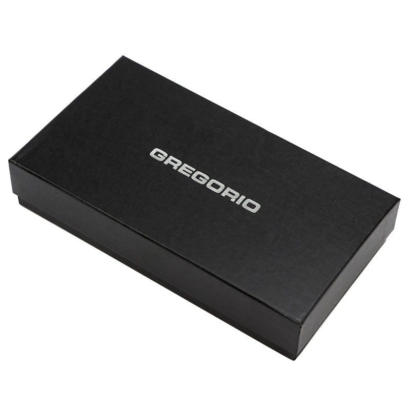 Skórzany duży lakierowany damski portfel Gregorio