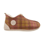 Kapcie damskie w kratę OXFORD Tartan czerwone