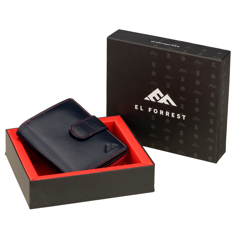Skórzany damski portfel EL FORREST 820-340 RFID