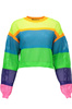 WIELOKOLOROWY SWETER LOVE MOSCHINO