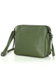 Torebka skórzana crossbody listonoszka dwie komory - MARCO MAZZINI militarny zielony