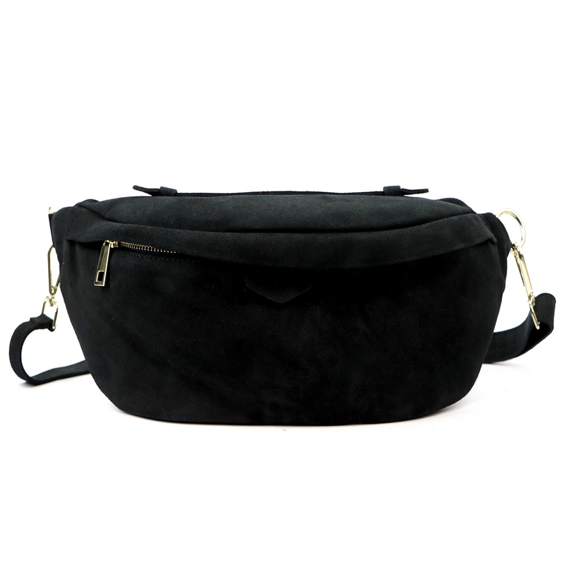 Miejska Skórzana zamszowa nerka saszetka przez ramię z kieszenią Luka