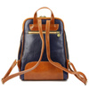 Florence Miejski Damski plecak skóra naturalna z kieszeniami na suwak