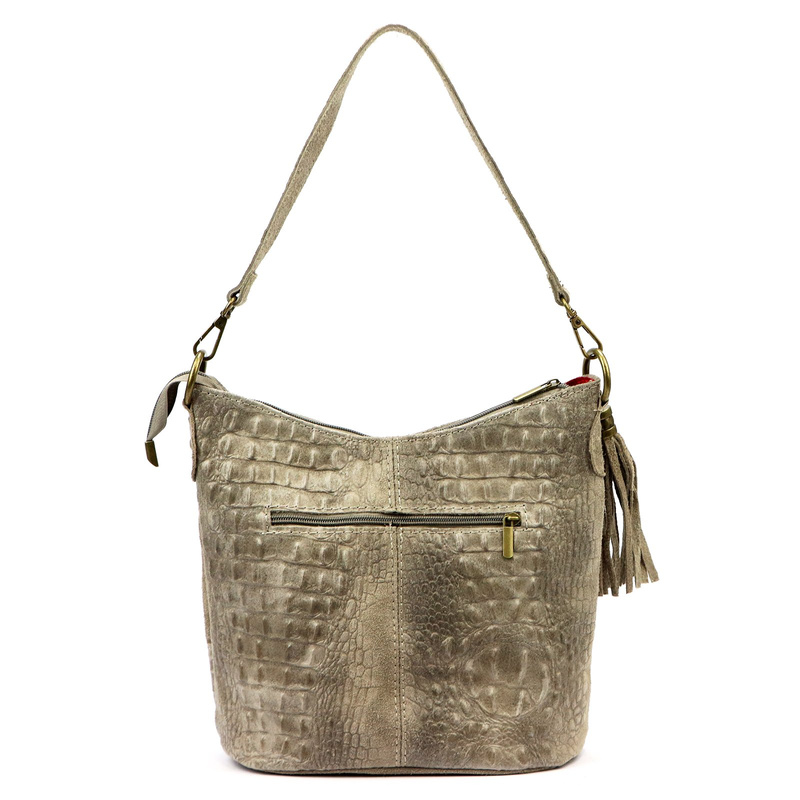 Damska torebka ze skóry naturalnej Luka 26-027 CROCO
