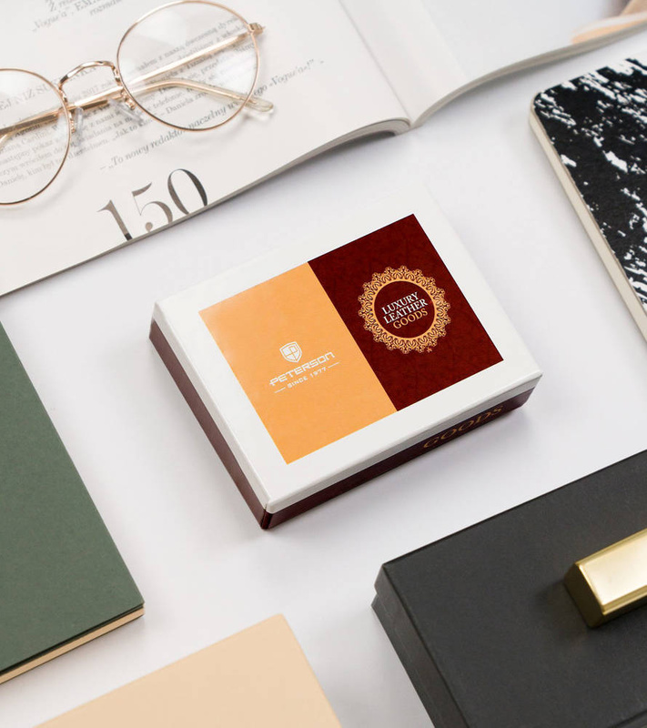 Damski portfel ze skóry ekologicznej Peterson PTN RD-357-NGV-M