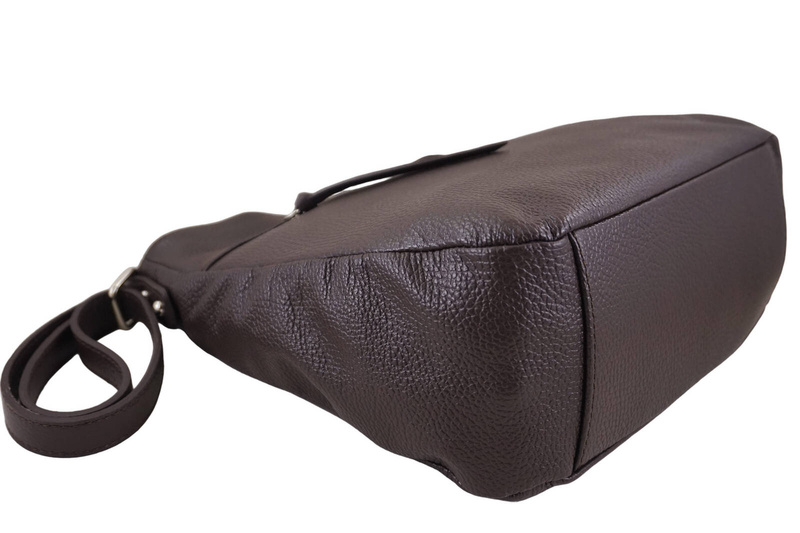 Torebka codzienna skórzana damska - Brązowa jasna