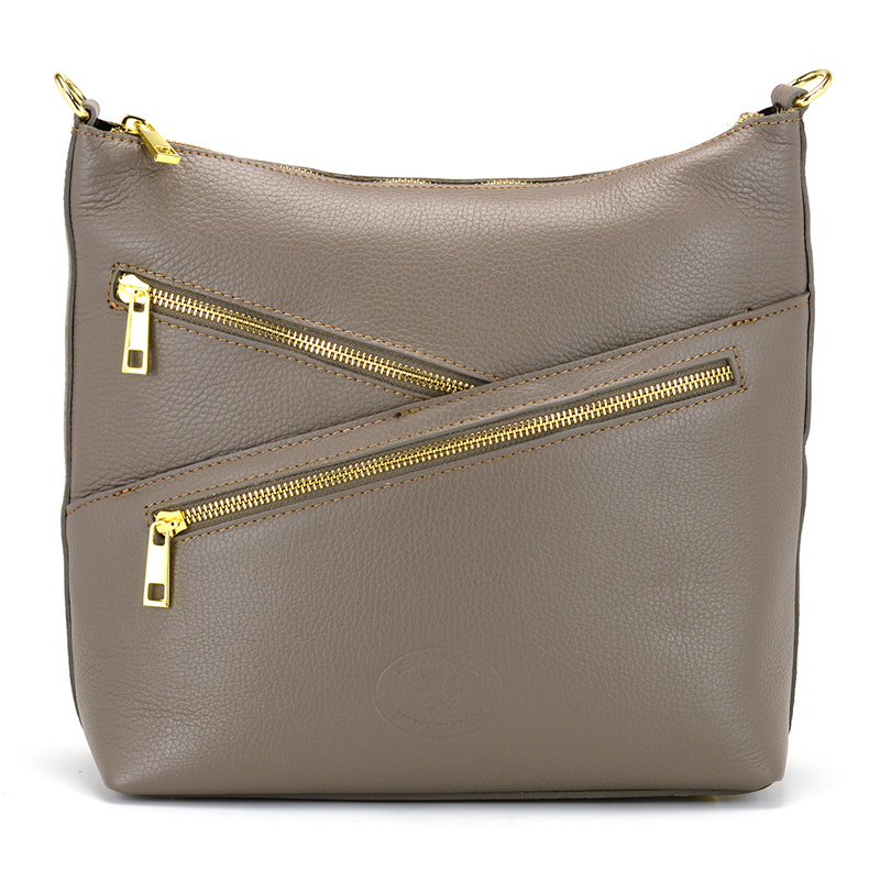 MiaMore damska listonoszka skóra naturalna torba na ramię z kieszeniami