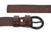 Beltimore skórzany damski pasek czarny 2,5 cm burgundowy A64 : Kolory - brązowy, beżowy, Rozmiar pasków - r.105-120 cm