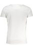 T-SHIRT MĘSKI Z KRÓTKIM RĘKAWEM KLASY CAVALLI BIAŁY