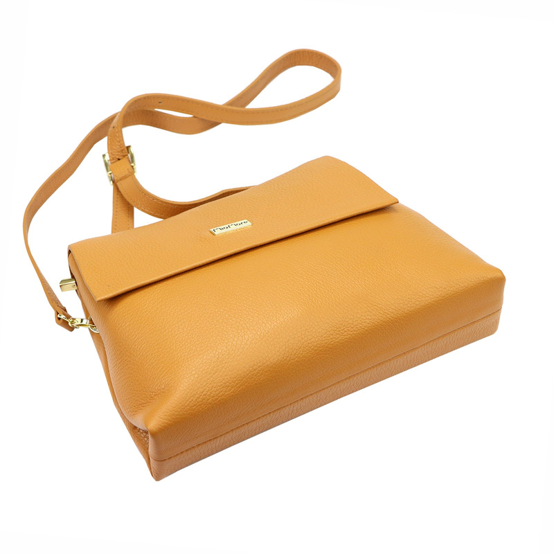 MiaMore damska Listonoszka trapez skóra naturalna torebka przez ramię