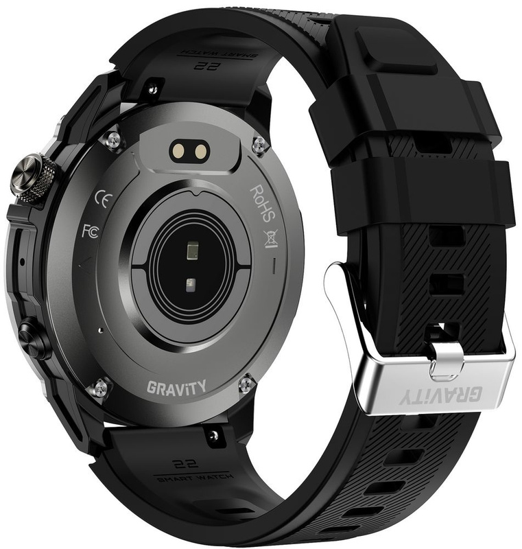 SMARTWATCH MĘSKI GRAVITY GT46-1 - AMOLED, DODATKOWA BRANSOLETA(sg055a)
