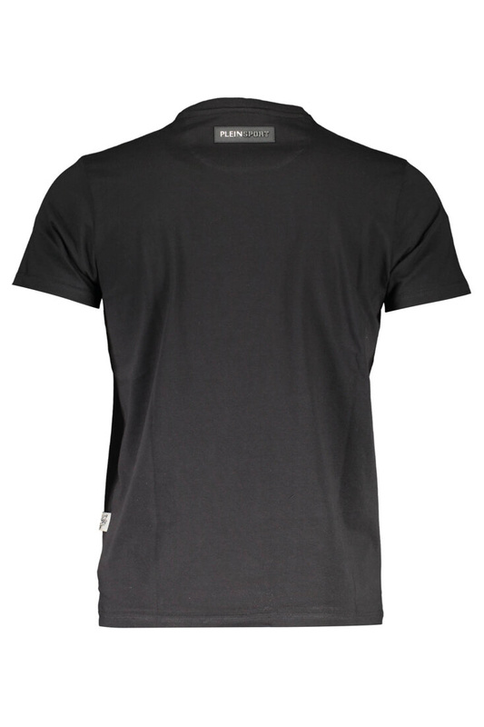 T-SHIRT MĘSKI Z KRÓTKIM RĘKAWEM PLEIN SPORT CZARNY