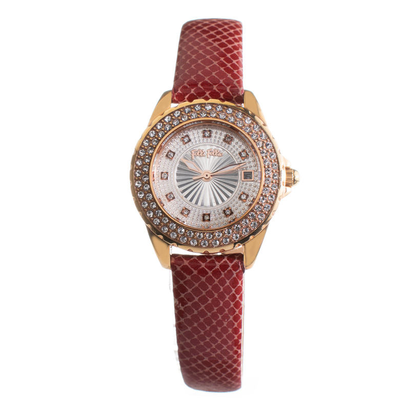 Zegarek FOLLI FOLLIE WF1B006STSR. Kwarcowy, Kolor szary. Kobieta.