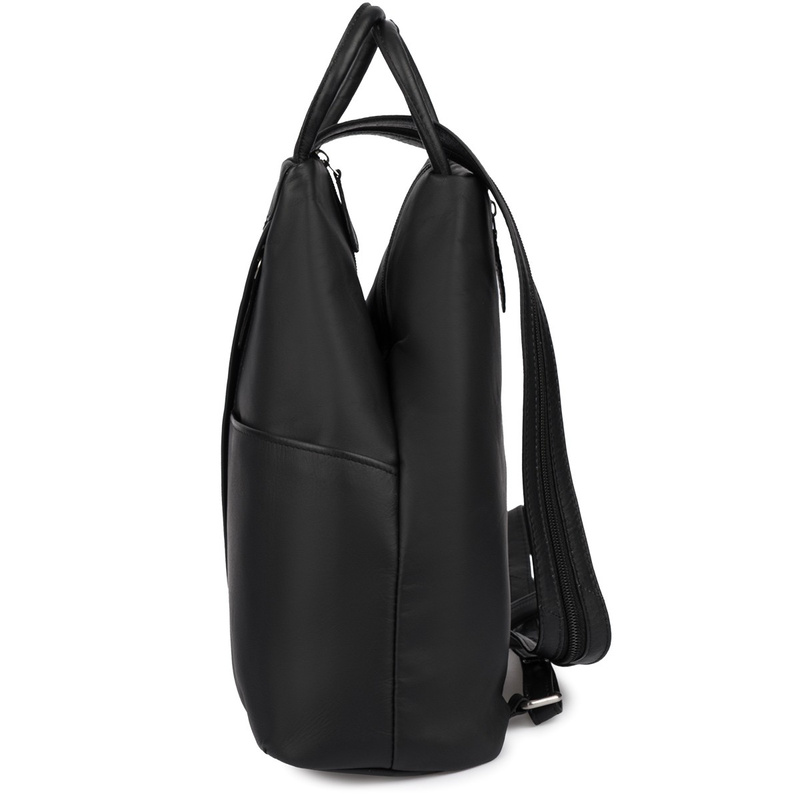 Plecak damski włoski plecaczek skórzany czarny mały Beltimore T52