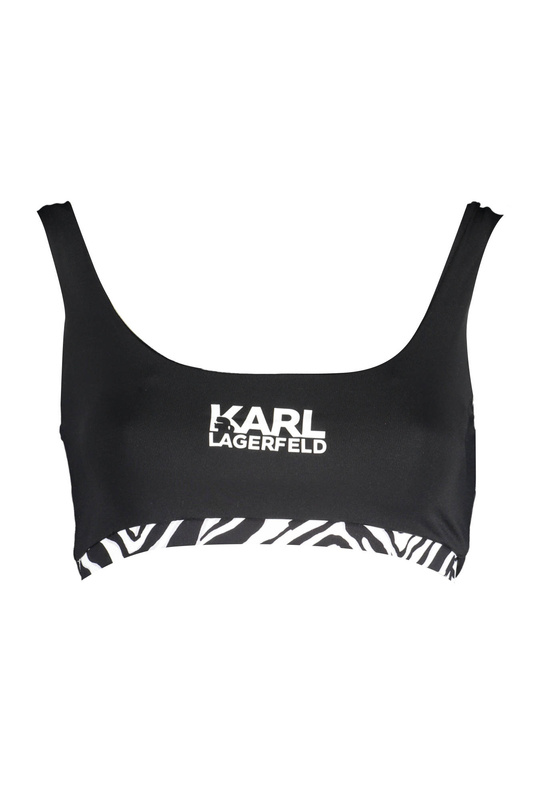 KARL LAGERFELD BEACHSEAR KOSTIUM KĄPIELOWY GÓRA DAMSKA CZARNY