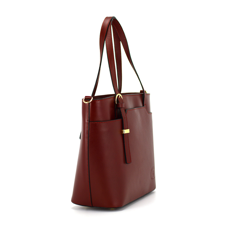 Damska duża Torebka skórzana na ramię Vera Pelle