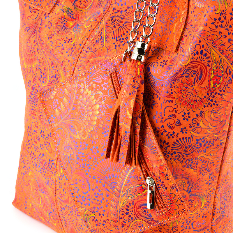 Shopperbag Torebka skórzana vp172 folk