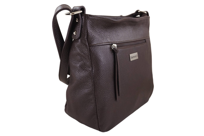 Torebka codzienna skórzana damska - Brązowa jasna