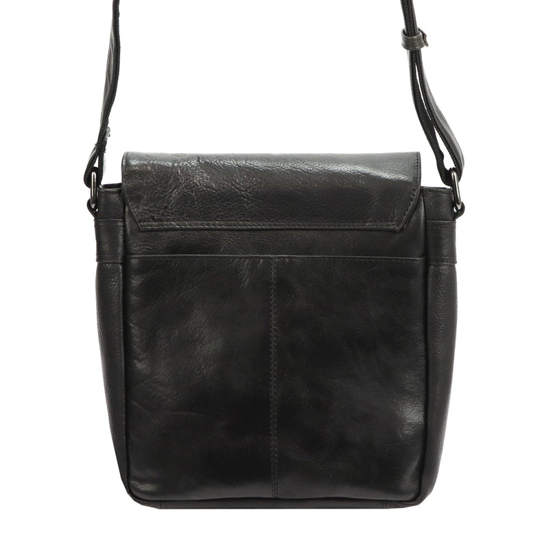 Saszetka męska z kieszeniami ze naturalnej skóry regulowany pasek od Nordee