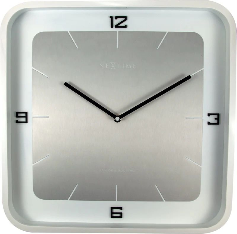 Zegarek NEXTIME 3518WI. Zegar ścienny, Kolor biały. Unisex.