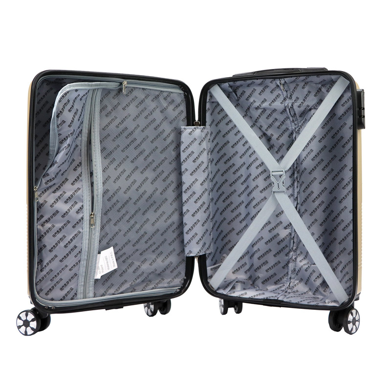 Mocna twarda walizka z ABSu z zamkiem Gregorio