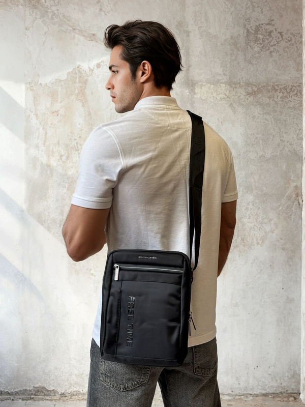 Pierre Cardin męska saszetka torba miejska przez ramię z kieszeniami