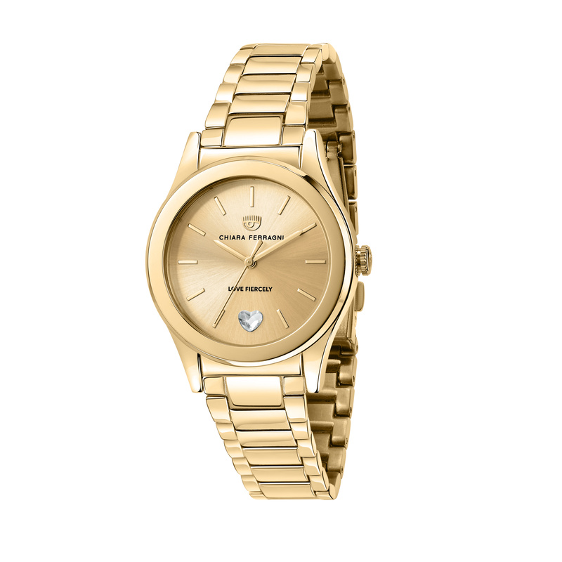 Zegarek CHIARA FERRAGNI R1953102509. Kwarcowy, Kolor złoty. Kobieta.