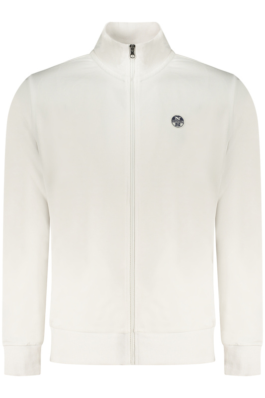 BIA�A BLUZA M�SKA Z ROZPINANYM NA ZAMEK NORTH SAILS