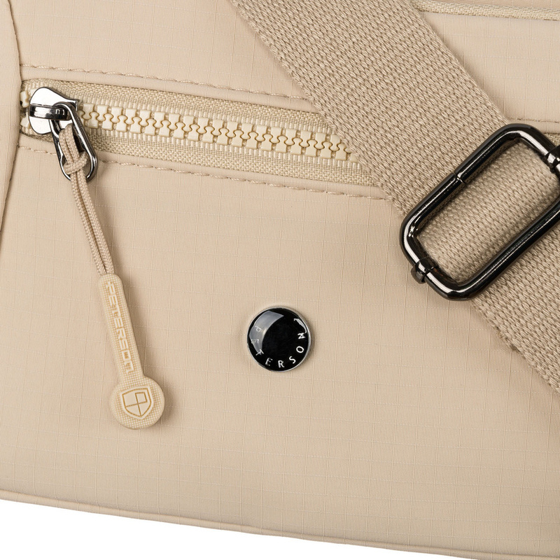 Listonoszka damska z poliestru w beżowym kolorze - Peterson