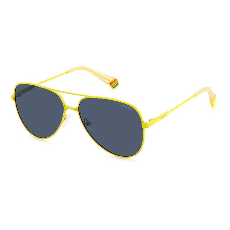Okulary POLAROID PLD6187S40G. Okulary przeciwsłoneczne, Kolor żółty. Unisex.