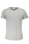 SZARY T-SHIRT MĘSKI Z KRÓTKIM RĘKAWEM TOMMY HILFIGER