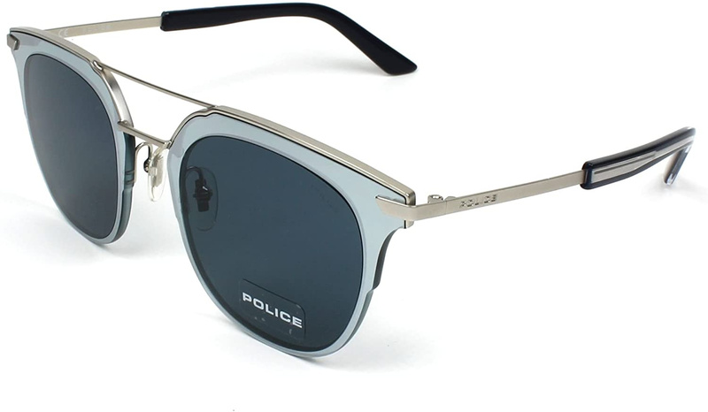 Okulary POLICE SPL584-0581. Okulary przeciwsłoneczne, Kolor niebieski srebrny. Unisex.