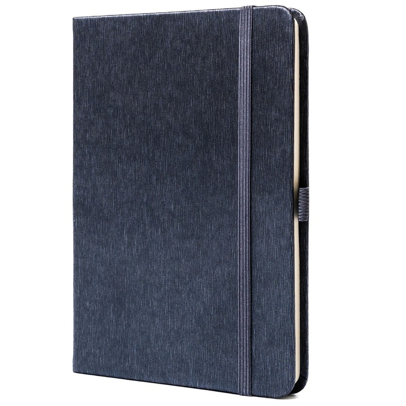 Notes w twardej oprawie w formacie B6 w szarym kolorze,zadrukowany w kropki - Peterson