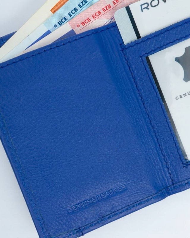 Rovicky mały damski portfel skóra naturalna zgrabna portmonetka pojemna