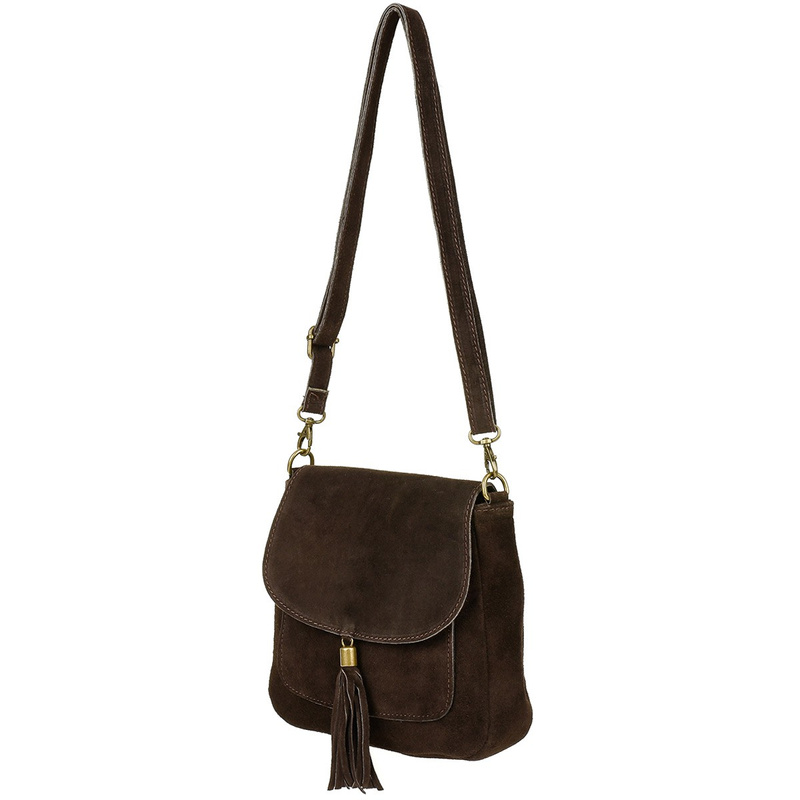 Torebka skórzana Damska Zamszowa Listonoszka retro X40