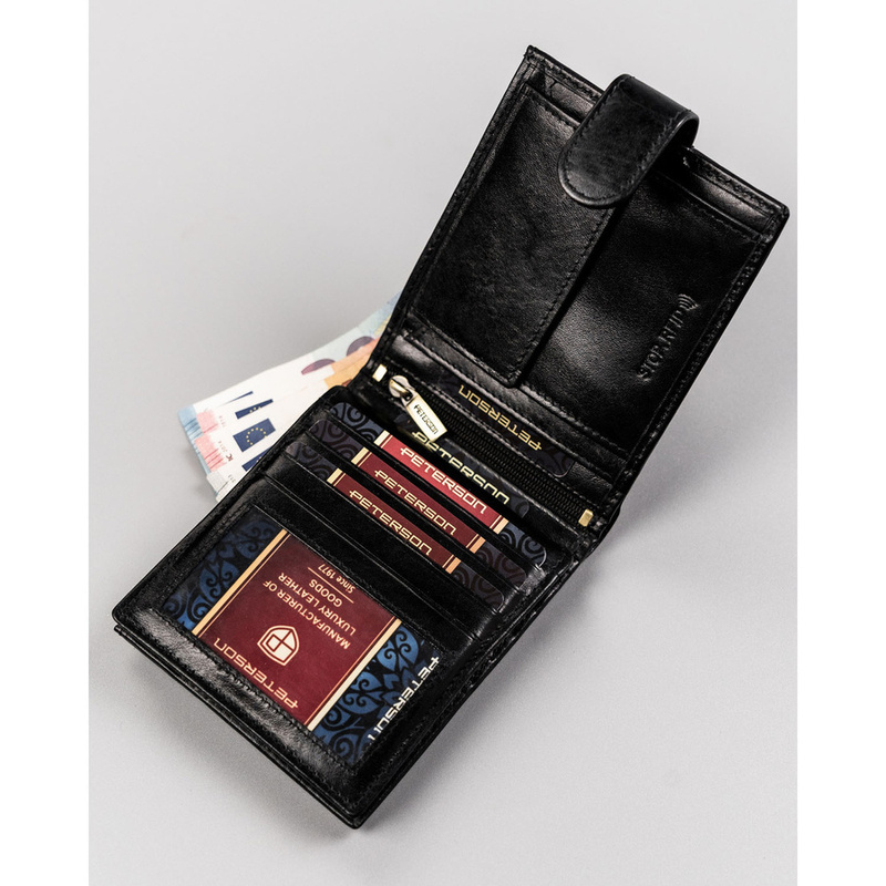 Skórzany męski portfel Peterson PTN N01L-VT