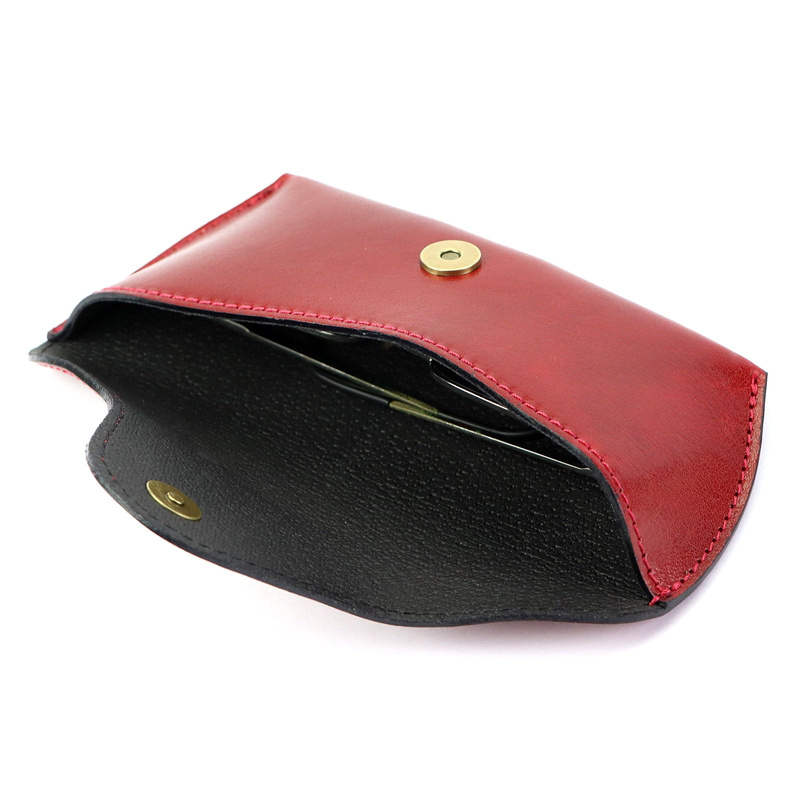 Florence Skórzane Etui Na Okulary Damskie Naturalna Skóra zamknięcie magnes