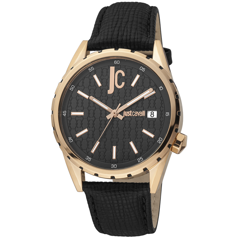 Zegarek JUST CAVALLI JC1G217L0035. Kwarcowy, Kolor czarny. Mężczyzna.