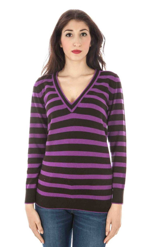 FIOLETOWY SWETER FRED PERRY DAMSKI