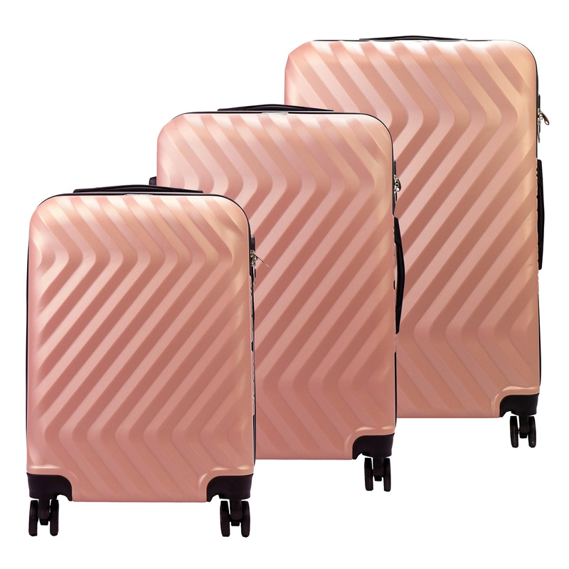 Mocna walizka damska z ABSu Pierre Cardin MED12 x3 Z