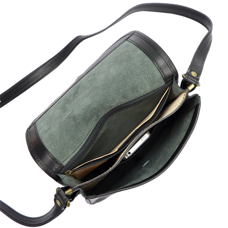 Klasyczna skórzana listonoszka na ramię Florence