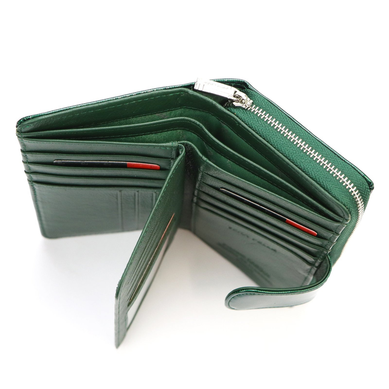 Pierre Cardin damski pionowy duży portfel skórzany podłużna portmonetka